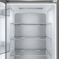 FORNO Maderno 28-Inch Built-In 13.6 Cu.Ft. Convertible Refrigerator in Stainless Steel, Left Swing with Decorative Grill FFFFD1722-32LSG