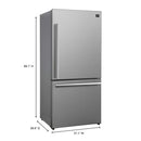 FORNO 2-Piece Appliance Package - 30-Inch Electric Range and 31-Inch Refrigerator, Right Hinge in Stainless Steel FBDL-013-01CAUS