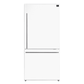 Forno Espresso Package - 30" Electric Range and Refrigerator in Stainless, Black, or White with Accents