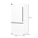 FORNO Milano Espresso Package - 62-Inch, 34.4 cu. ft. Refrigerators with Bottom Freezers