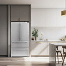 FORNO 3-Piece Appliance Package - 36-Inch Marco Gas Range, French Door Refrigerator, & Dishwasher in Stainless Steel FBDL-009-01CAUS