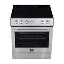 Forno Espresso Package - 30" Electric Range and Range Hood in Stainless Steel, Black, or White with Accents