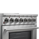 FORNO 2-Piece Appliance Package - 30-Inch Electric Range and 31-Inch Refrigerator, Right Hinge in Stainless Steel FBDL-013-01CAUS