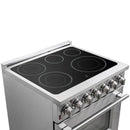 FORNO 2-Piece Appliance Package - 30-Inch Electric Range and 31-Inch Refrigerator, Left Hinge in Stainless Steel FBDL-013-02CAUS