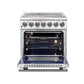 FORNO 2-Piece Appliance Package - 30-Inch Electric Range and 31-Inch Refrigerator, Left Hinge in Stainless Steel FBDL-013-02CAUS