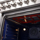 FORNO 2-Piece Appliance Package - 30-Inch Electric Range and 31-Inch Refrigerator, Left Hinge in Stainless Steel FBDL-013-02CAUS