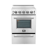 Forno 24″ Loiano Electric Range with 4 Element Burners - FFSEL6069-24
