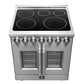 Forno Massimo 30-Inch Freestanding French Door Electric Range in Stainless Steel (FFSEL6955-30)