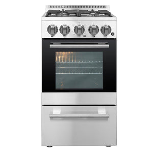 Forno 20″ Lamazze Gas Range with 4 Sealed Burners - FFSGS6265-20
