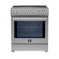 FORNO Leonardo Espresso 30" Slide-In Electric Induction in Stainless-Steel - FFSIN0982-30