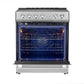 FORNO Leonardo Espresso 30" Slide-In Electric Induction in Stainless-Steel - FFSIN0982-30