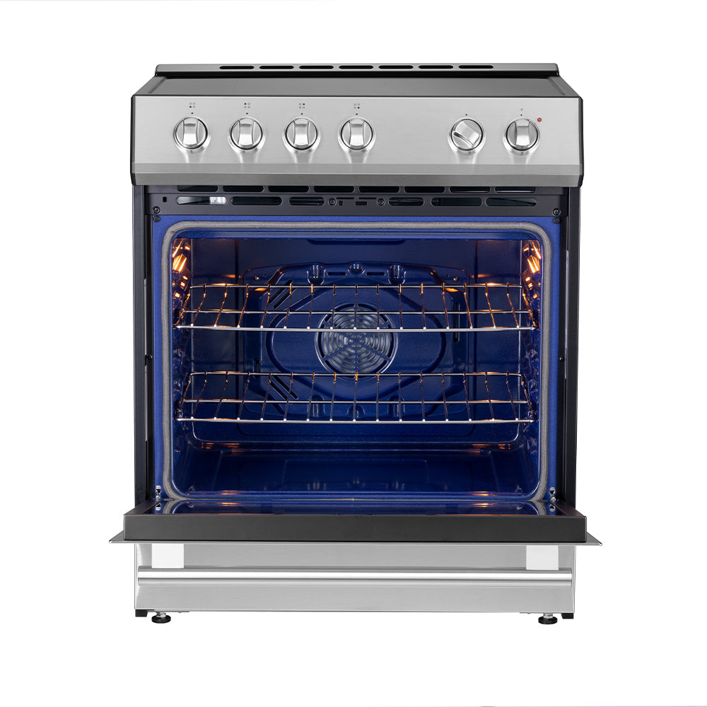 FORNO Leonardo Espresso 30" Slide-In Electric Induction in Stainless-Steel - FFSIN0982-30