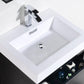 KubeBath Bliss 24 in. Free Standing Modern Bathroom Vanity - Black, FMB24-BK