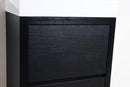 KubeBath Bliss 30 in. Free Standing Modern Bathroom Vanity - Black, FMB30-BK