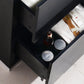 KubeBath Bliss 24 in. Free Standing Modern Bathroom Vanity - Black, FMB24-BK