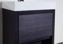 KubeBath Bliss 30 in. Free Standing Modern Bathroom Vanity - Gray Oak, FMB30-GO