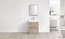 KubeBath Bliss 30 in. Free Standing Modern Bathroom Vanity - Nature Wood, FMB30-NW