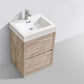 KubeBath Bliss 24 in. Free Standing Modern Bathroom Vanity - Nature Wood, FMB24-NW