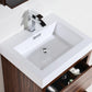 KubeBath Bliss 24 in. Free Standing Modern Bathroom Vanity - Walnut, FMB24-WNT