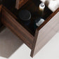 KubeBath Bliss 24 in. Free Standing Modern Bathroom Vanity - Walnut, FMB24-WNT