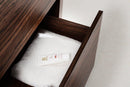 KubeBath Bliss 36 in. Free Standing Modern Bathroom Vanity - Walnut, FMB36-WNT