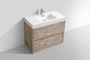 KubeBath Bliss 40 in. Free Standing Modern Bathroom Vanity - Nature Wood, FMB40-NW