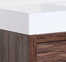 KubeBath Bliss 48 in. Free Standing Modern Bathroom Vanity - Walnut, FMB48-WNT