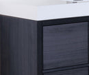 KubeBath Bliss 60 in. Single Sink Free Standing Modern Bathroom Vanity - Gray Oak, FMB60S-GO