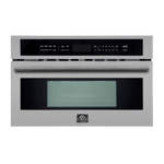 FORNO Capoliveri 30 Inch Stainless-Steel 1000 Watts Microwave Drawer 1.2 cu.ft. - FMWDR3000-30
