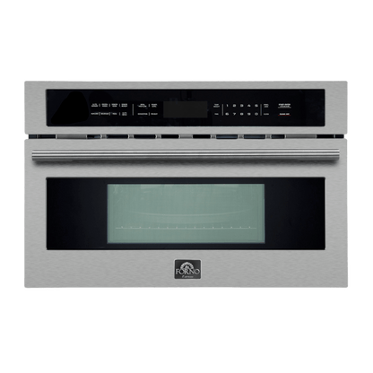 FORNO Capoliveri 30 Inch Stainless-Steel 1000 Watts Microwave Drawer 1.2 cu.ft. - FMWDR3000-30