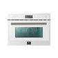 FORNO Oliena Espresso Black 24″ 1750 Watt Compact Oven & 1000 Watt Microwave, 1.6 cu. ft. - FMWDR3093-24BLK