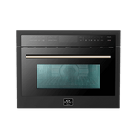 FORNO Oliena Espresso Black 24″ 1750 Watt Compact Oven & 1000 Watt Microwave, 1.6 cu. ft. - FMWDR3093-24BLK