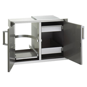 Fire Magic Double Doors with Trash Tray & Dual Drawers
