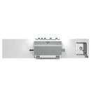 FORNO Bulnes Outdoor Kitchen 30-Inch BBQ 60,000 BTU, with Sear, Rotisserie Infrared Burners, 1.8 Cu.Ft. Beverage Center, & Black/White Countertops