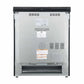 Rear view of the Forno 30-inch electric range in stainless steel, displaying a clean metal back panel with ventilation openings and electrical access points for safe and easy installation.