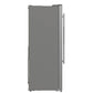 Side view of the Forno 36-inch side-by-side refrigerator with water dispenser, highlighting its sleek stainless steel finish, clean lines, and smooth side panels designed for a built-in or freestanding kitchen layout.
