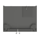 Top view of the Forno 36-inch side-by-side refrigerator with water dispenser, showing the smooth stainless steel surface, flat top edges, and streamlined design ideal for built-in or freestanding kitchen installations.