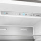 Close-up view of the digital control panel inside the FORNO 60-inch built-in pro-style refrigerator from the 2-Piece Appliance Package, featuring an intuitive LED display with temperature settings, mode indicators, and touch-sensitive buttons for precise climate control.