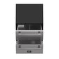 Front view of the FORNO Cosenza Built-In Drawer Freezer with both drawers open, revealing spacious stainless steel interiors, a built-in ice maker, and organized freezer storage.