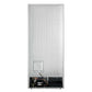 Rear view of FORNO Maderno 28-Inch Built-In 13.6 Cu. Ft. Convertible Refrigerator in white with left-swing door, showing ventilation panel, power connection, and flat-back design for built-in installation.