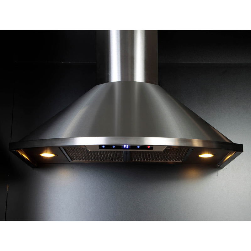 Forno 30-Inch Campobasso Wall Mount Range Hood in Stainless Steel with 450 CFM Motor (FRHWM5010-30)
