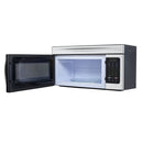 Forno FOTR3007 30-Inch Over-the-Range Microwave Stainless Steel Angle Right with Door Open