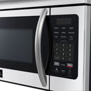 Forno FOTR3007 30-Inch Over-the-Range Microwave Stainless Steel Angle Right View Showing Handle