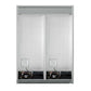 Rear view of FORNO Maderno Convertible Refrigerator-Freezer in stainless steel, displaying ventilation grilles, power connection panel, and back design layout.