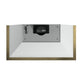 Top view of the Forno Vittorio 48-Inch Wall Mount Range Hood in white, featuring a smooth, flat chimney structure with clean edges and a crisp white finish, designed for seamless wall installation and modern kitchen aesthetics.