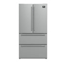 FORNO 2-Piece Appliance Package - 36-Inch Electric Range and 36-Inch French Door Refrigerator in Stainless Steel FBDL-013-08CAUS