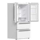 FORNO 2-Piece Appliance Package - 30-Inch Slide-In Induction Range and 36-Inch French Door Refrigerator in White with Stainless Steel Handle FBDL-014-08CAUS