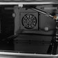 FORNO Galiano 48-Inch French Door Gas Range with 8 Burners and 6.58 Cu. Ft. Convection Oven in Black/White with Antique Brass Trim