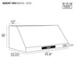Kucht 36-Inch Under Cabinet Range Hood 900 CFM in Stainless Steel KRH3620A