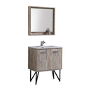 KubeBath Bosco 30 in. Modern Bathroom Vanity w/ Cream Countertop, KB30NW
